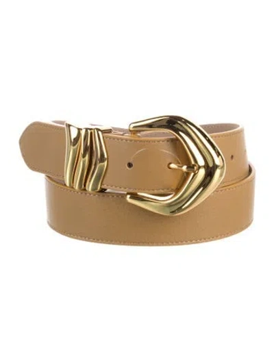 Pre-owned B-low The Belt Leather Belt W/ Tags In Yellow