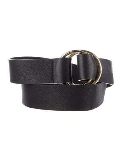 Pre-owned B-low The Belt Leather Waist Belt In Black
