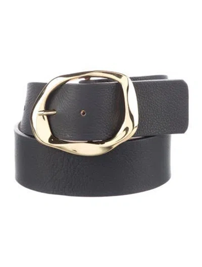Pre-owned B-low The Belt Leather Waist Belt In Black