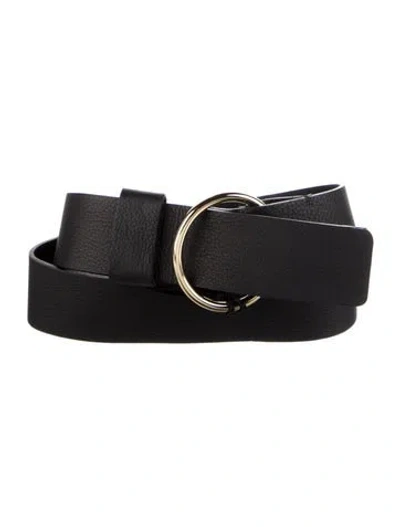 Pre-owned B-low The Belt Leather Waist Belt In Black