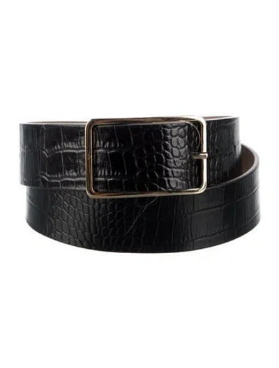 Pre-owned B-low The Belt Leather Waist Belt In Black