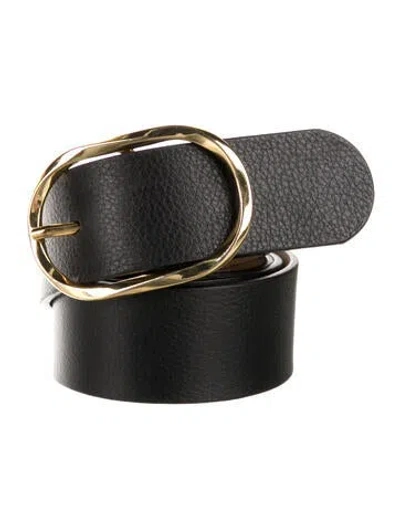 Pre-owned B-low The Belt Leather Waist Belt In Black
