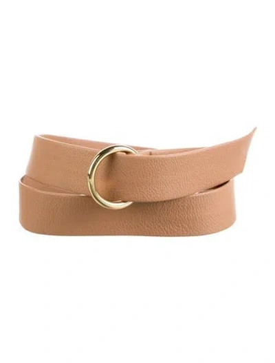 Pre-owned B-low The Belt Leather Waist Belt In Brown