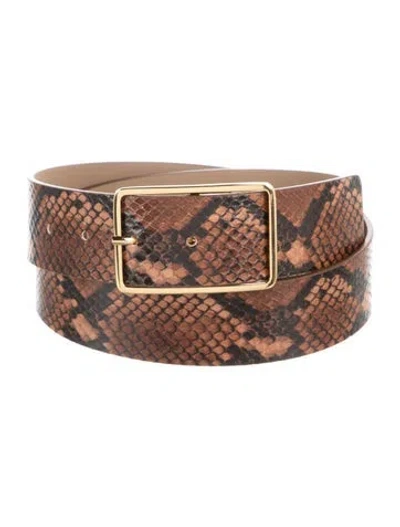 Pre-owned B-low The Belt Leather Waist Belt In Brown