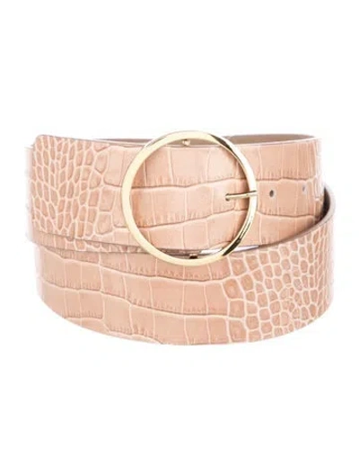 Pre-owned B-low The Belt Leather Waist Belt In Neutrals