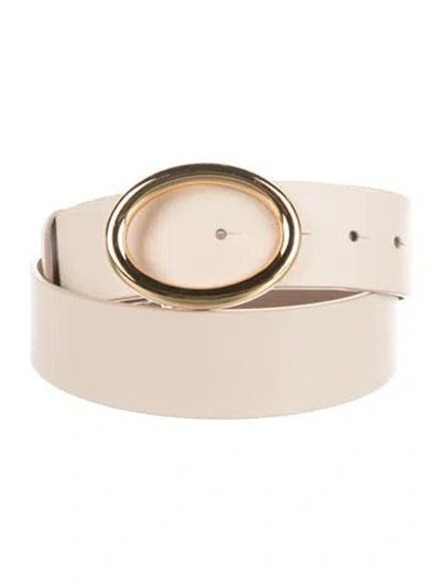 Pre-owned B-low The Belt Leather Waist Belt In Neutrals