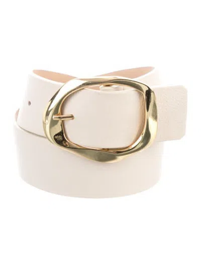 Pre-owned B-low The Belt Leather Waist Belt In Neutrals