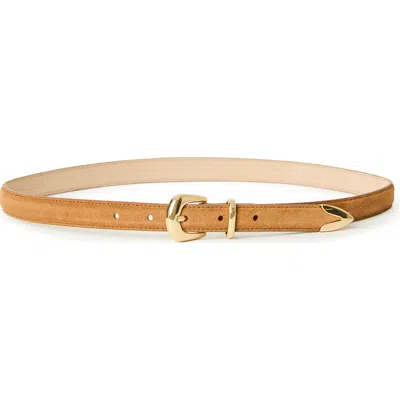 B-low The Belt Leo Suede Belt In Brown