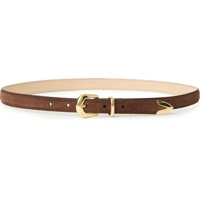 B-low The Belt Leo Suede Belt In Brown