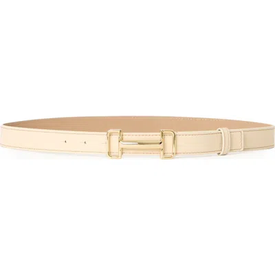 B-low The Belt Louie Leather Belt In Neutral