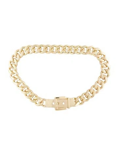 Pre-owned B-low The Belt Metal Chain-link Belt