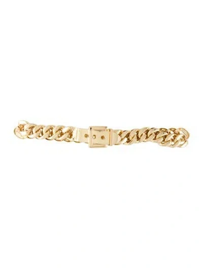 Pre-owned B-low The Belt Metal Chain-link Belt In Gold
