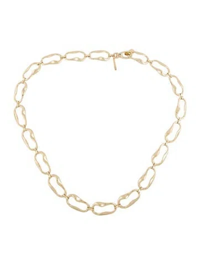 Pre-owned B-low The Belt Metal Chain-link Belt W/ Tags In Gold