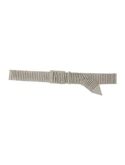 Pre-owned B-low The Belt Metal Crystal Embellishments Waist Belt