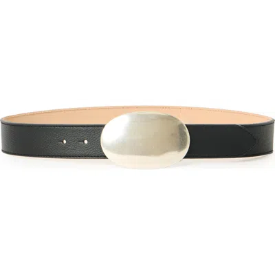 B-low The Belt Myra Leather Belt In Black Silver