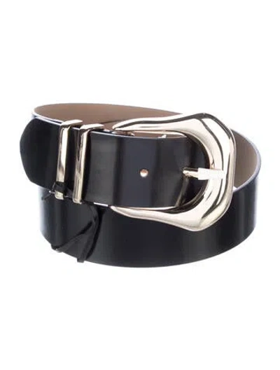 Pre-owned B-low The Belt Patent Leather Belt W/ Tags In Black