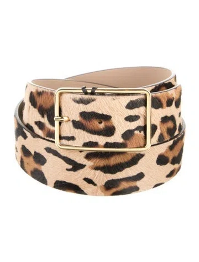 Pre-owned B-low The Belt Ponyhair Belt W/ Tags In Neutrals