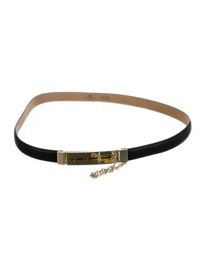 Pre-owned B-low The Belt Pop H 15 Skinny Belt In Black