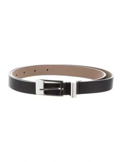 Pre-owned B-low The Belt Skinny Leather Belt In Brown
