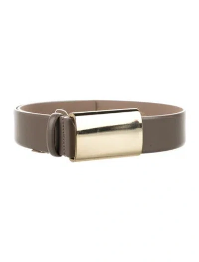 Pre-owned B-low The Belt Skinny Leather Belt In Neutral