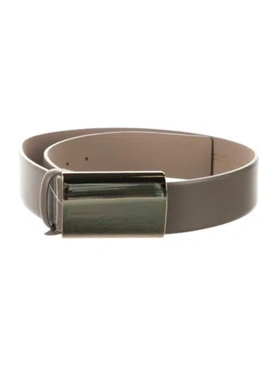 Pre-owned B-low The Belt Skinny Leather Belt In Neutral