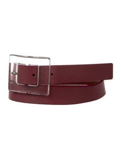 Pre-owned B-low The Belt Skinny Leather Belt In Pink