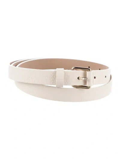 Pre-owned B-low The Belt Skinny Leather Buckle In Neutral