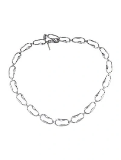 Pre-owned B-low The Belt Skinny Metal Waist Belt W/ Tags In Silver