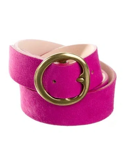 Pre-owned B-low The Belt Suede Belt In Purple