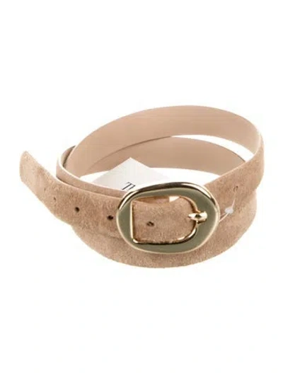 Pre-owned B-low The Belt Suede Buckle In Neutral
