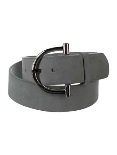 Pre-owned B-low The Belt Suede Waist Belt In Green