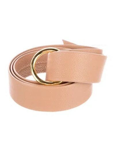 Pre-owned B-low The Belt Vegan Leather Belt In Neutral