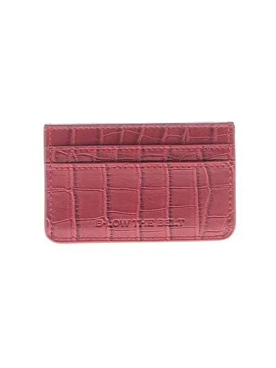 Pre-owned B-low The Belt Wallet In Burgundy
