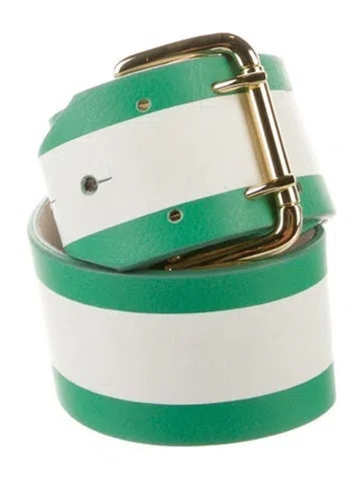 Pre-owned B-low The Belt Wide Leather Belt In Multi