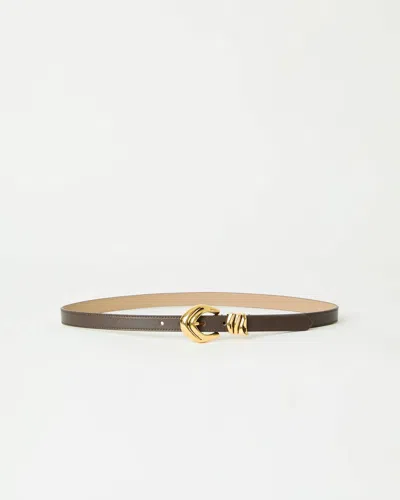 B-low The Belt Women's Cassian Mini Leather Belt In Chocolate Gold In Brown
