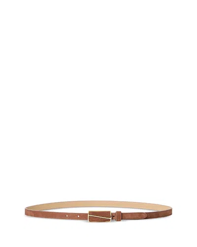 B-low The Belt Women's Elodie Slim Nubuck Leather Belt In Brown