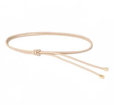 B-low The Belt Women's Libby Braided Belt In Almond/gold In Brown