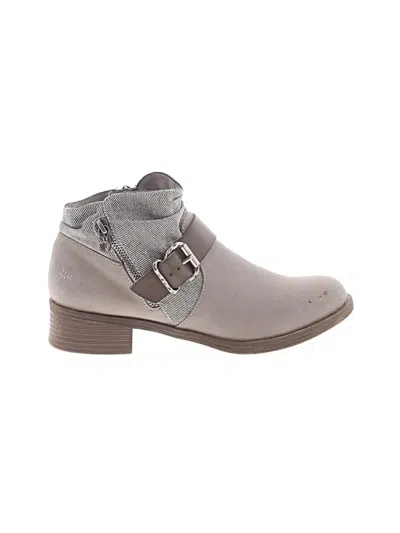 Pre-owned Blowfish Ankle Boots In Gray
