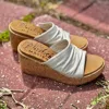 Blowfish Boynton Wedge In Latte In Multi