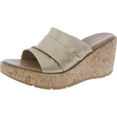 Blowfish Boynton Womens Cushioned Footbed Faux Leather Wedge Sandals In Multi