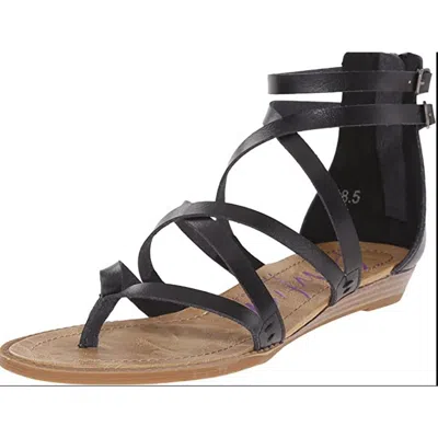 Blowfish Bungalow Womens Thong Slip On Strappy Sandals In Black