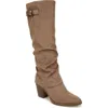 Blowfish Footwear Carefree Knee High Boot In Taupe Microfiber