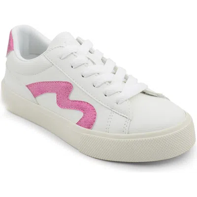 Blowfish Footwear Kids' Vice Sneaker In White/pink
