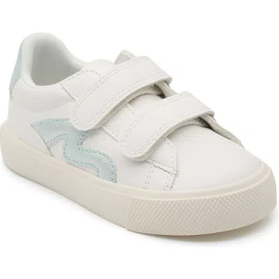 Blowfish Footwear Kids' Vince Strap Sneaker In White/mint