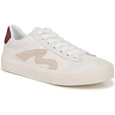 Blowfish Footwear Vice Low Top Sneaker In Off White/plum Faux Leather