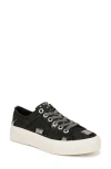 Blowfish Footwear Walk On Platform Low Top Sneaker In Black Distressed Denim