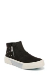 Blowfish Footwear Blowfish Malibu Wave High Top Sneaker In Black Oiled Faux Leather
