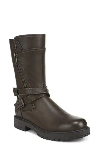 Blowfish Malibu Alberta Faux Leather Moto Boot In Brown