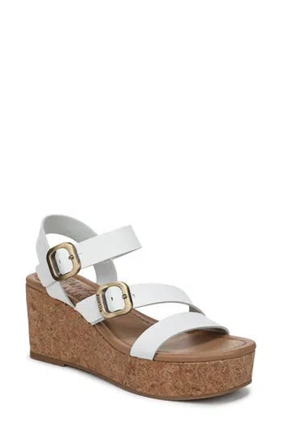 Blowfish Malibu Ali Buckled Wedge Sandal In White