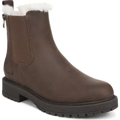 Blowfish Malibu Amora Cozy Faux Leather Chelsea Boot In Brown
